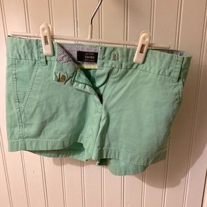 J.Crew Chino Short Mint Green Size 4